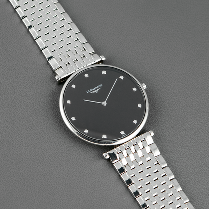 Longines Le Grand Classique Quartz Diamonds Black 38mm