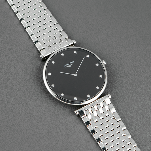 Longines Le Grand Classique Quartz Diamonds Black 38mm
