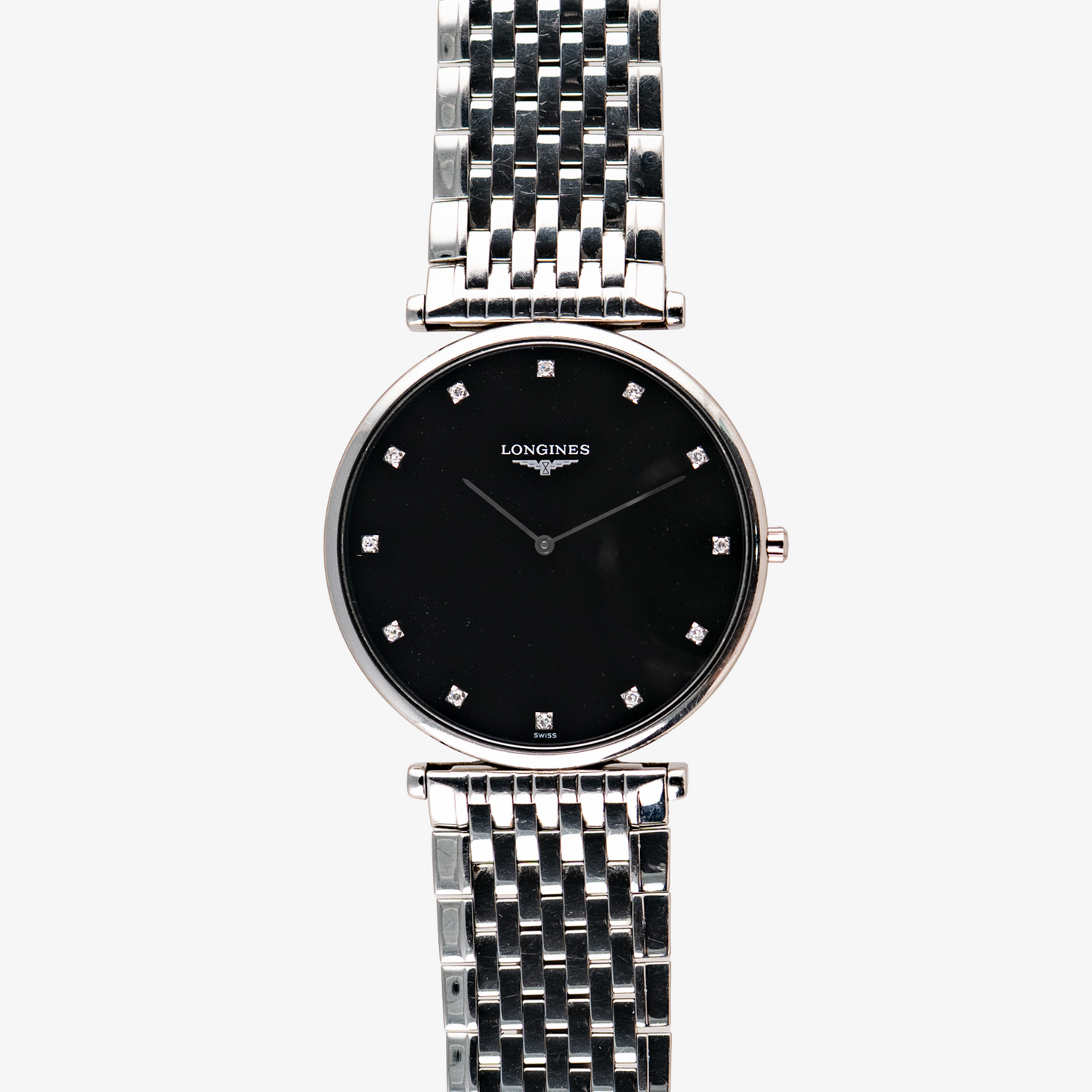 Longines Le Grand Classique Quartz Diamonds Black 38mm