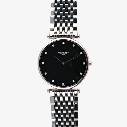 Longines Le Grand Classique Quartz Diamonds Black 38mm