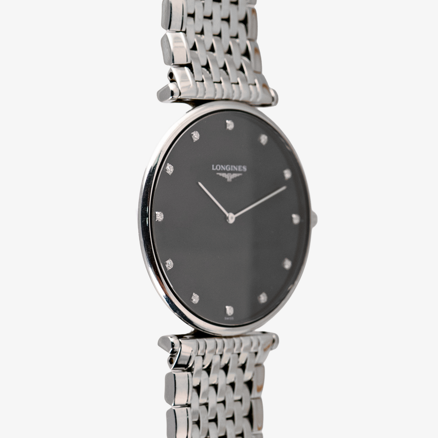 Longines Le Grand Classique Quartz Diamonds Black 38mm