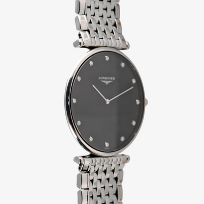 Longines Le Grand Classique Quartz Diamonds Black 38mm