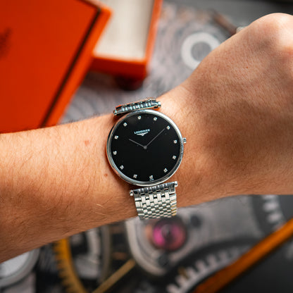 Longines Le Grand Classique Quartz Diamonds Black 38mm