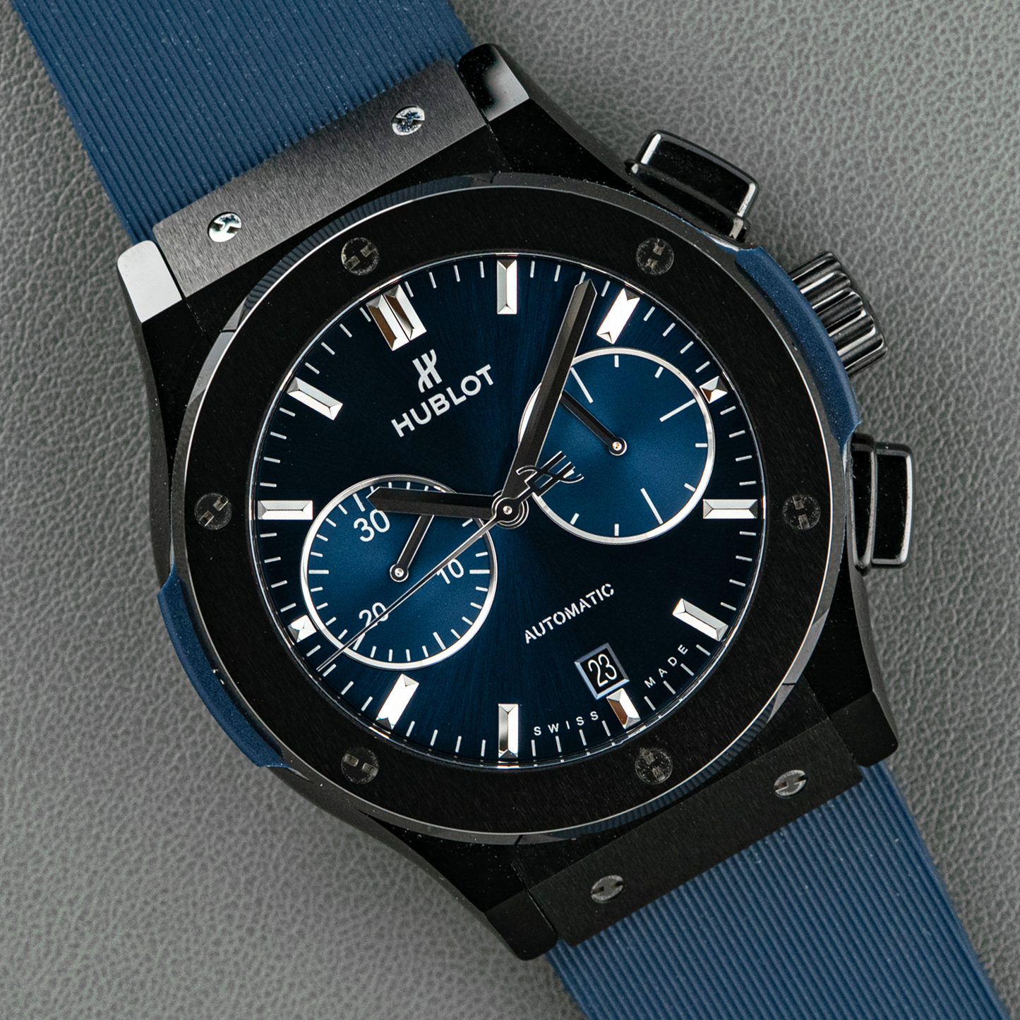 Hublot Classic Fusion Chronograph Ceramic Blue Dial 45mm