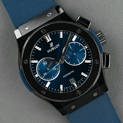 Hublot Classic Fusion Chronograph Ceramic Blue Dial 45mm