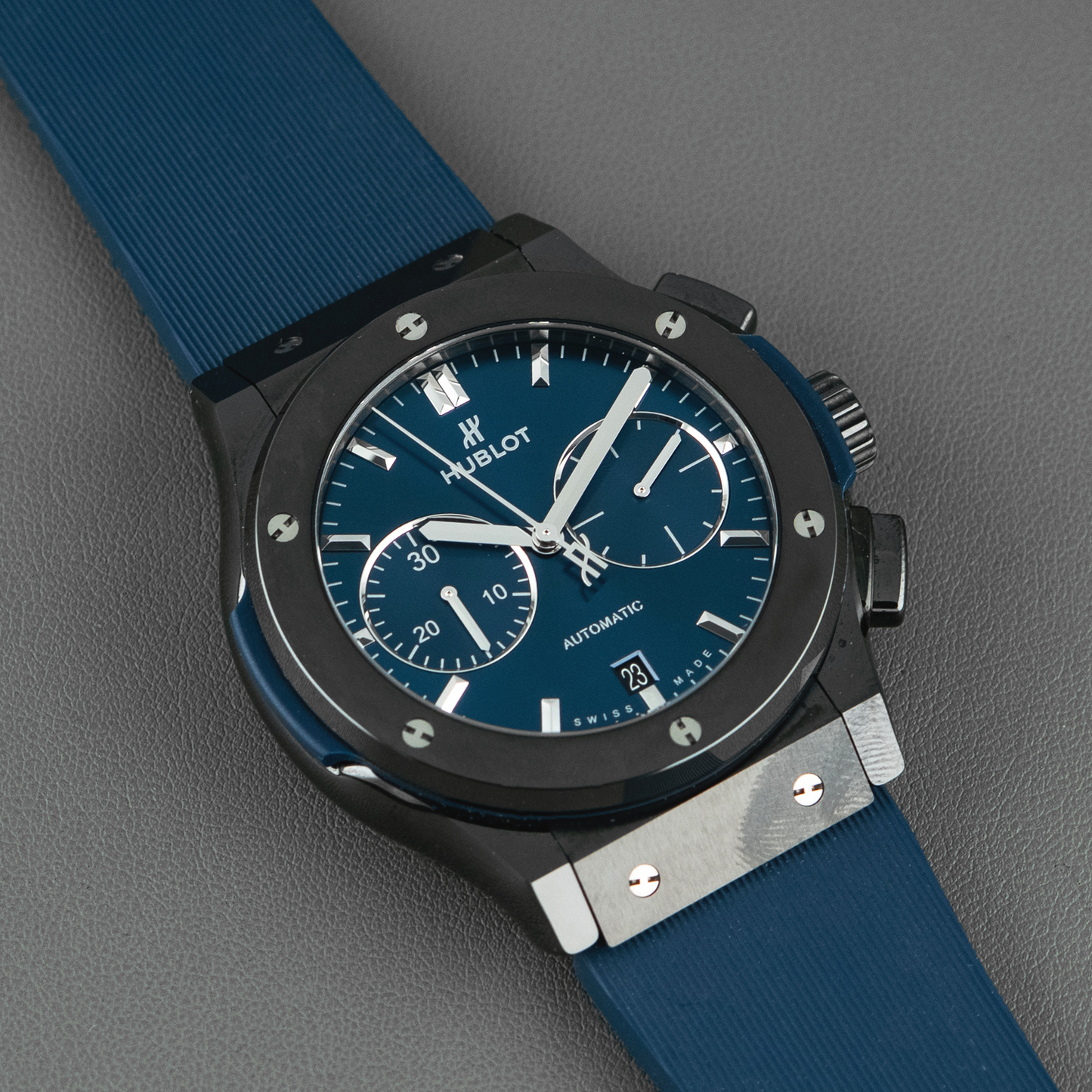 Hublot Classic Fusion Chronograph Ceramic Blue Dial 45mm