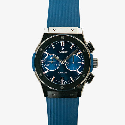 Hublot Classic Fusion Chronograph Ceramic Blue Dial 45mm