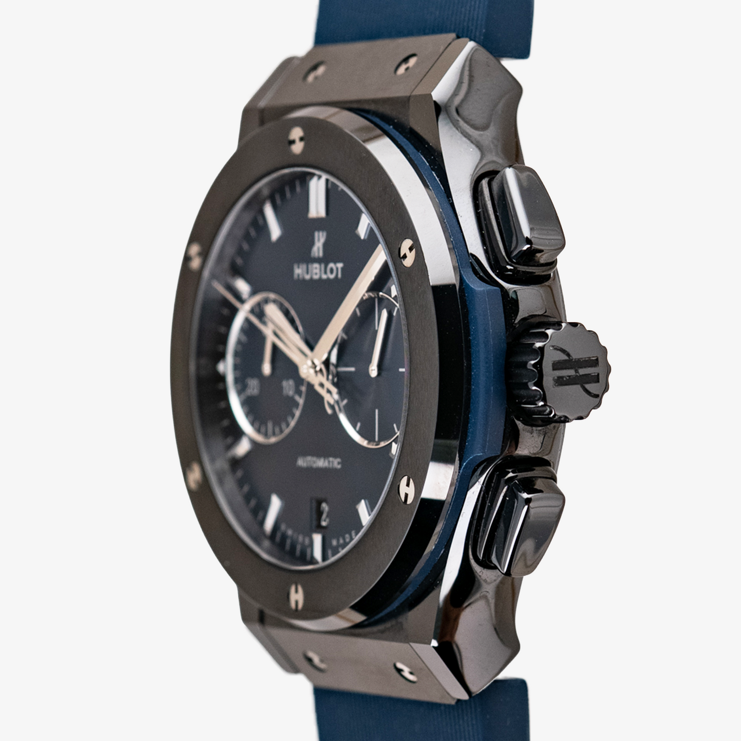 Hublot Classic Fusion Chronograph Ceramic Blue Dial 45mm