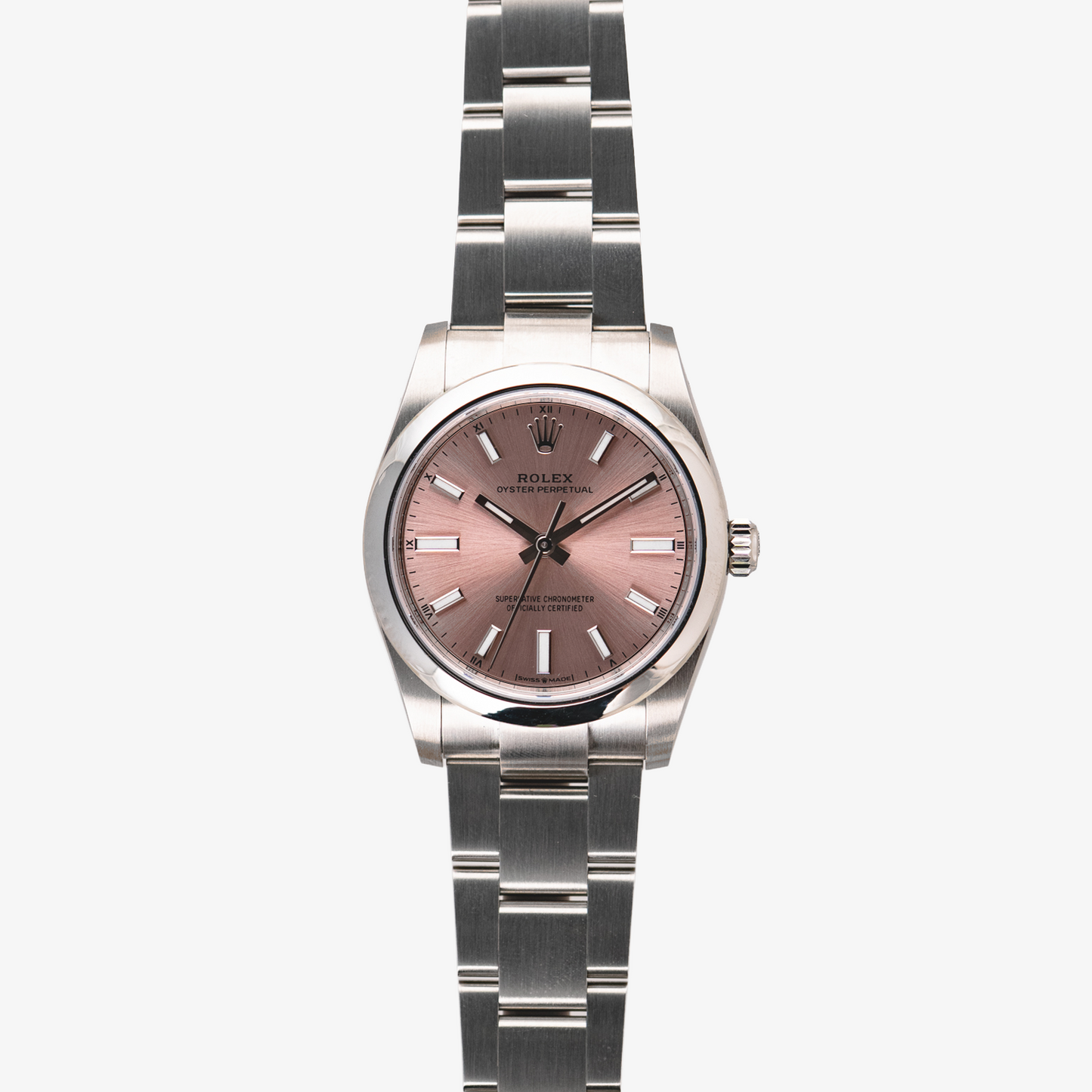 Rolex Oyster Perpetual Automatic Rose Pink Dial 34mm