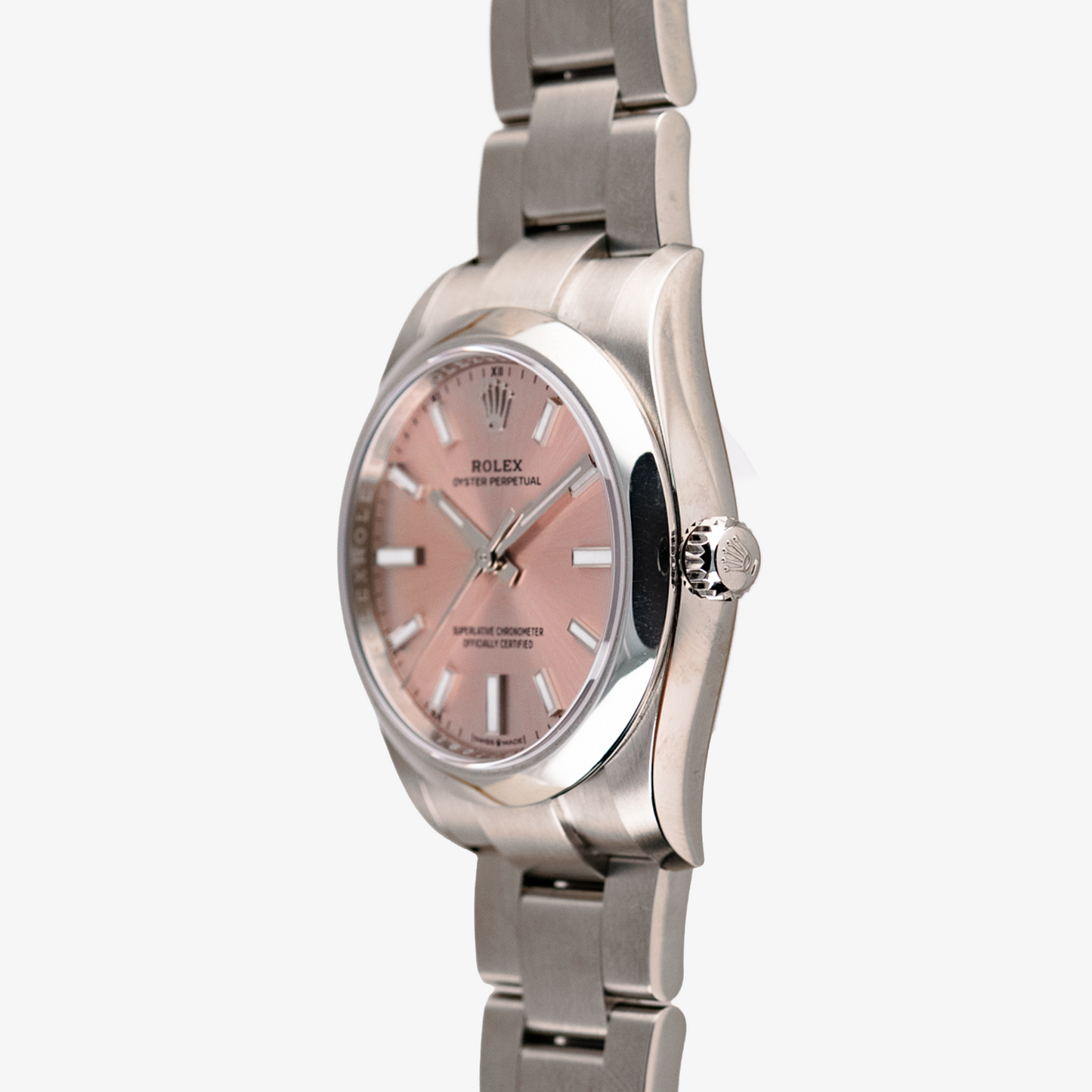 Rolex Oyster Perpetual Automatic Rose Pink Dial 34mm