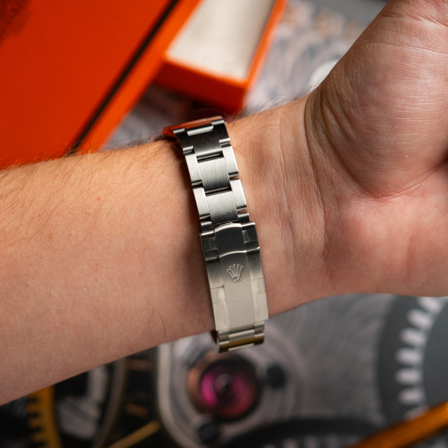 Rolex Oyster Perpetual Automatic Rose Pink Dial 34mm