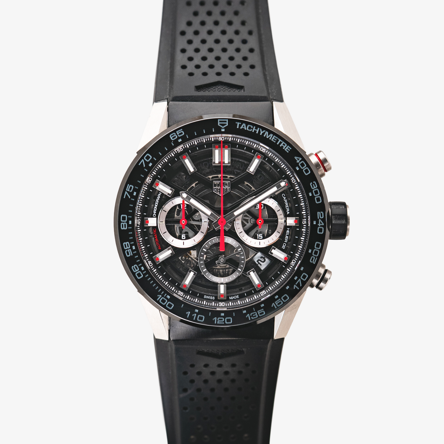 TAG Heuer Carrera Heuer 02 Chronograph Skeleton Dial 45mm