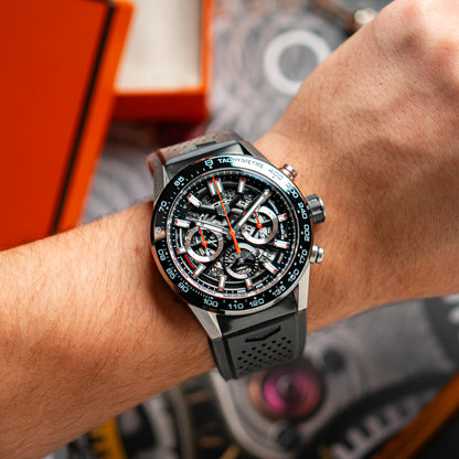 TAG Heuer Carrera Heuer 02 Chronograph Skeleton Dial 45mm