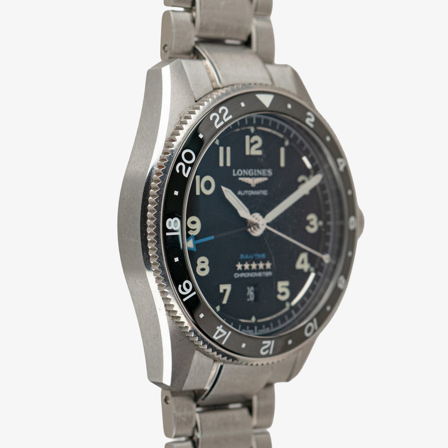 Longines Zulu Time Automatic GMT Black Dial 42mm