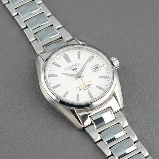 Roamer Searock Automatic 10 ATM White Dial 42mm