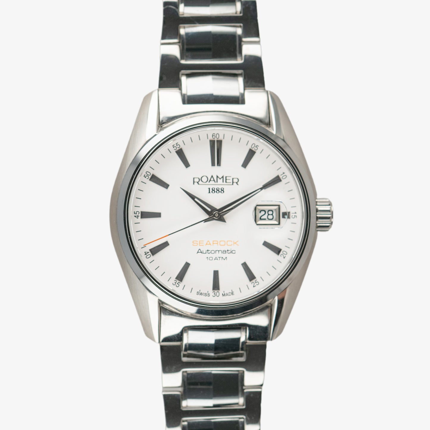 Roamer Searock Automatic 10 ATM White Dial 42mm