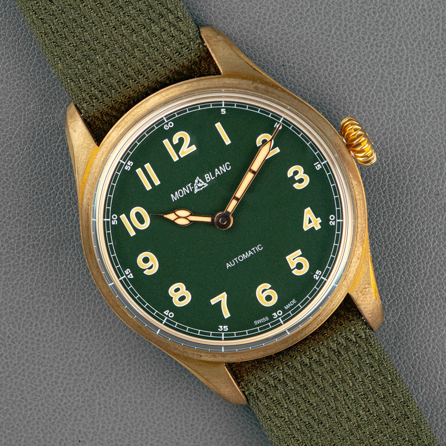 Montblanc 1858 Automatic Bronze Green Dial 42mm