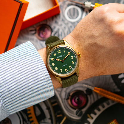 Montblanc 1858 Automatic Bronze Green Dial 42mm