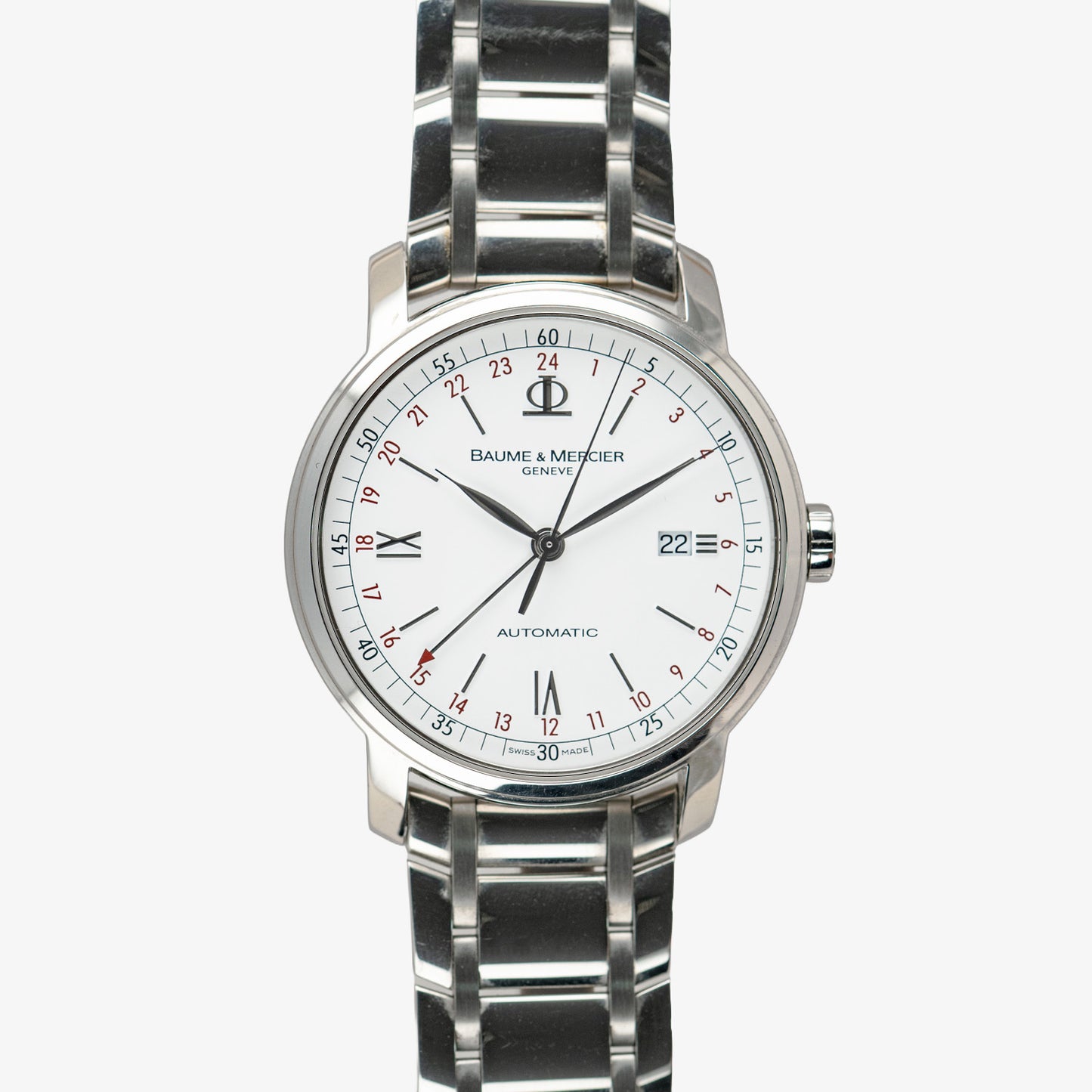 Baume & Mercier Classima Automatic GMT White Dial 42mm