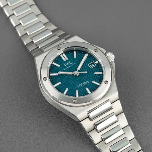IWC Ingenieur Automatic Green Dial Date Steel 40mm