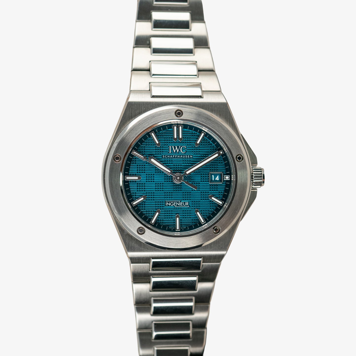 IWC Ingenieur Automatic Green Dial Date Steel 40mm