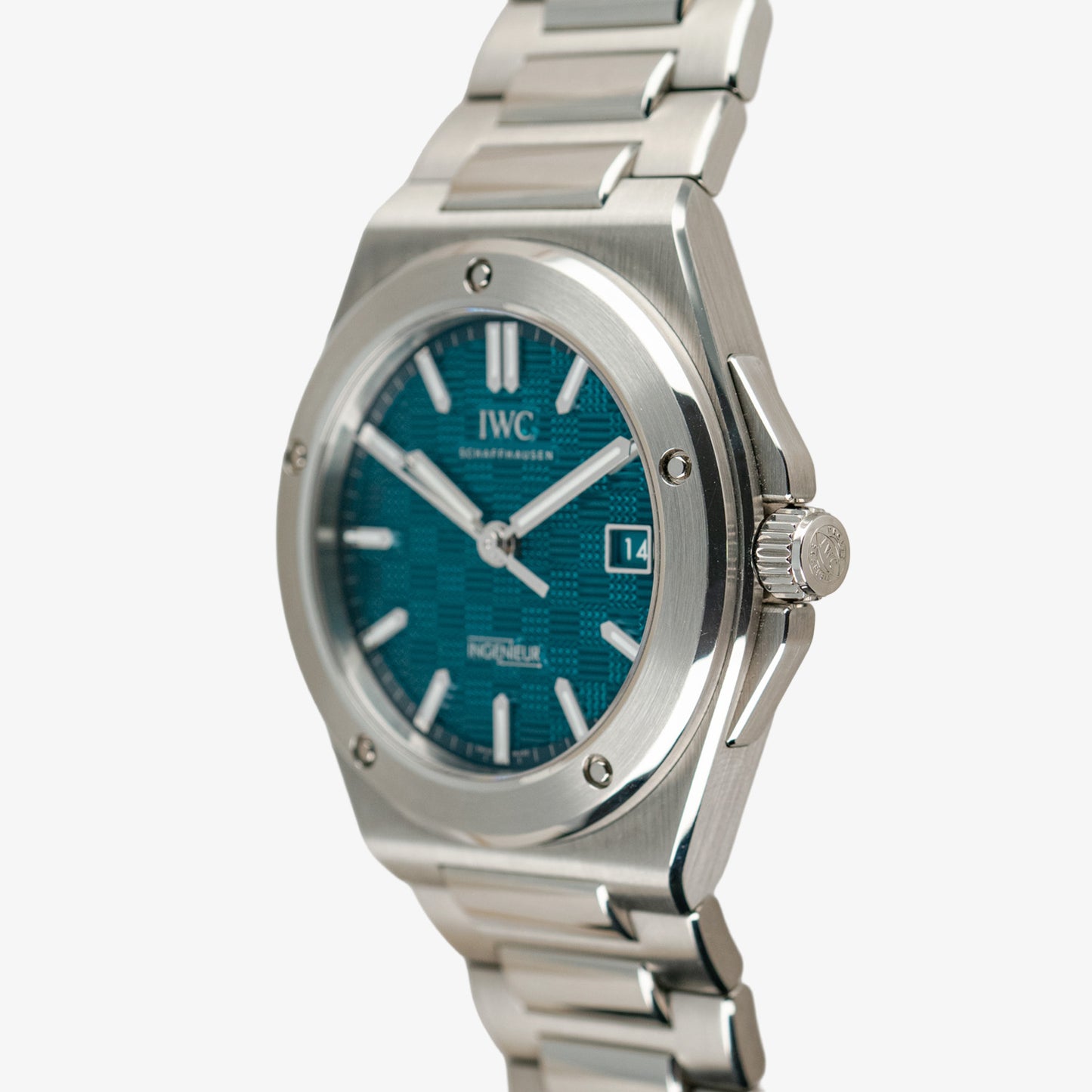 IWC Ingenieur Automatic Green Dial Date Steel 40mm