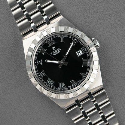 Tudor Royal Automatic Black Dial Date Steel 41mm