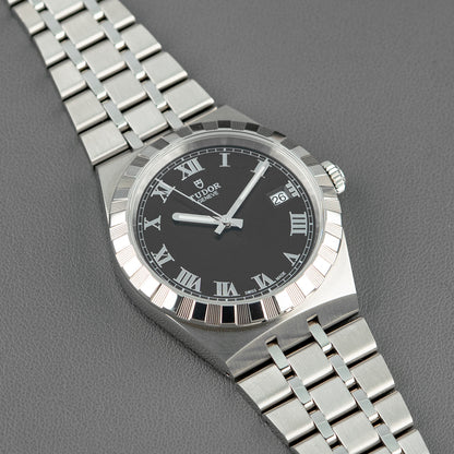 Tudor Royal Automatic Black Dial Date Steel 41mm