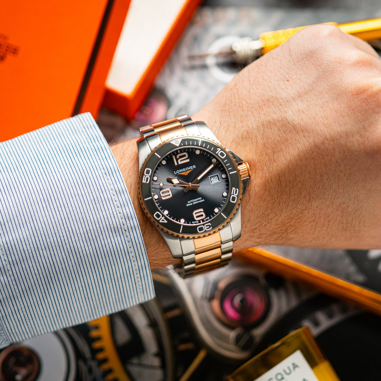 Longines HydroConquest Automatic Two-Tone Grey 41mm