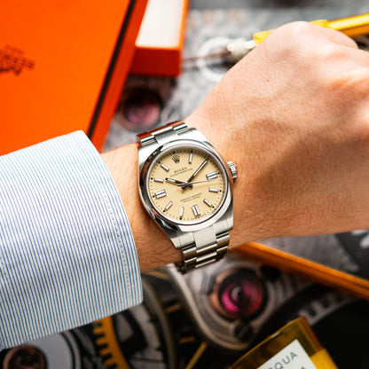 Rolex Oyster Perpetual Automatic Beige Dial 41mm