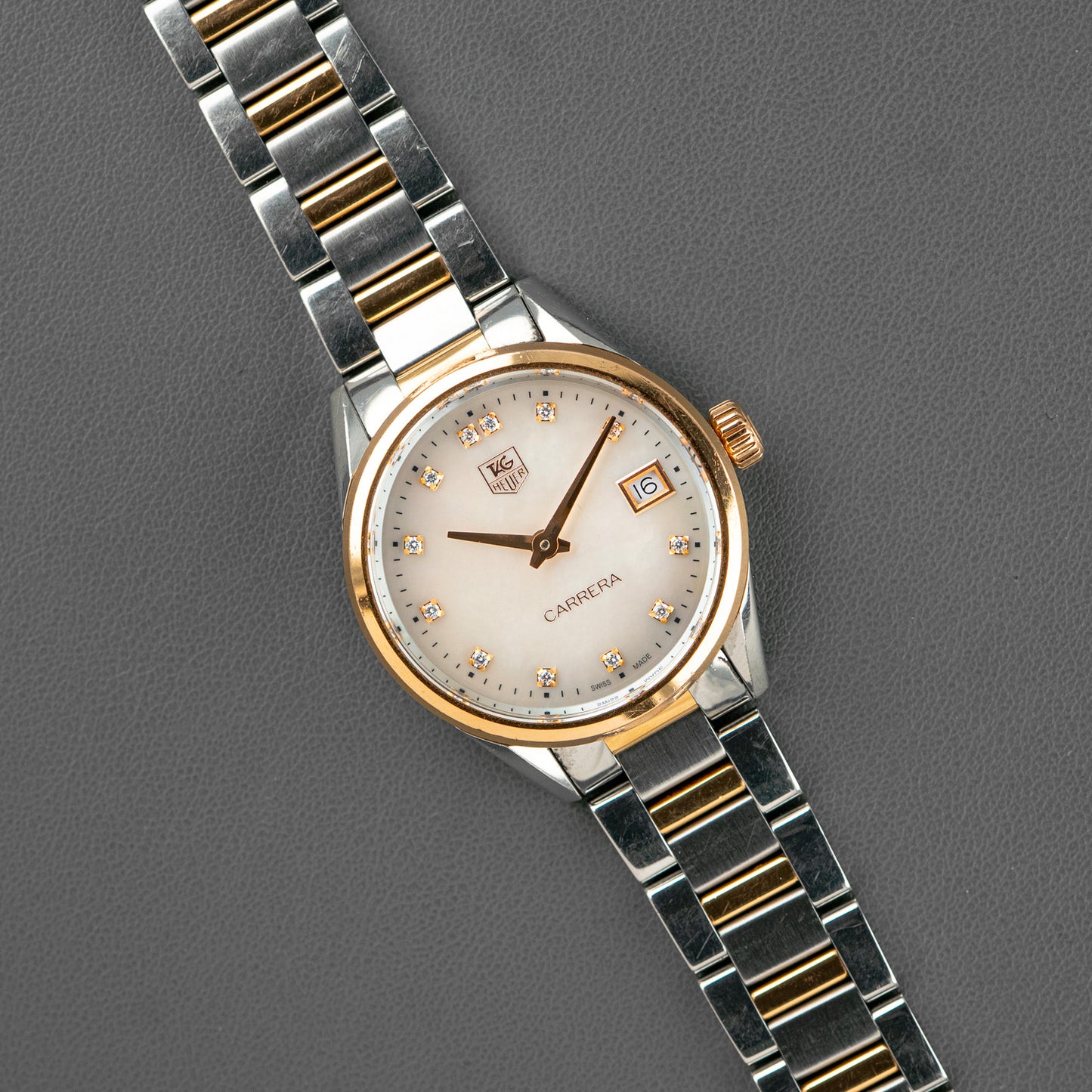 TAG Heuer Carrera Lady Quartz Mother of Pearl Diamonds 32mm