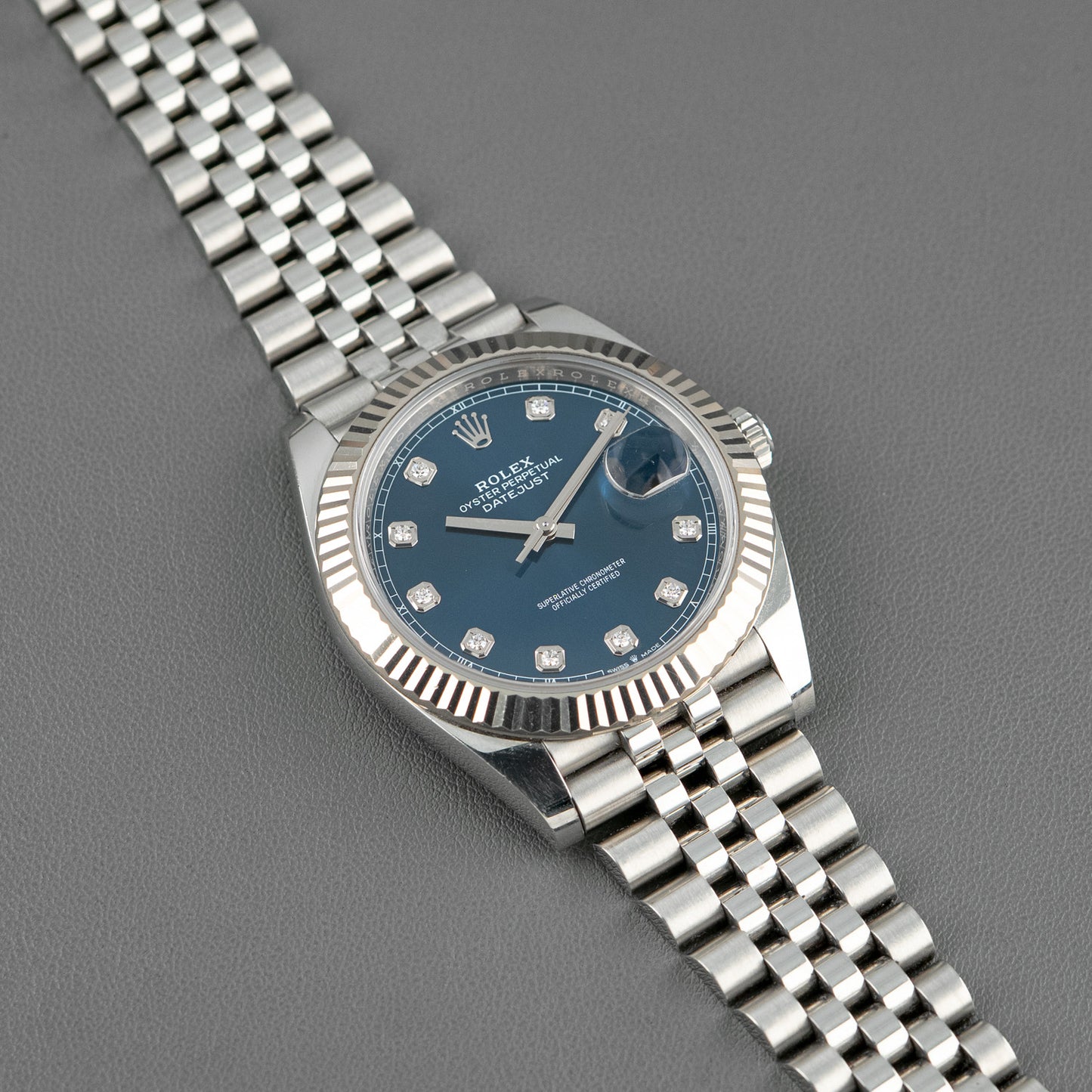 Rolex Datejust 126334 Automatic Blue Dial Diamonds 41mm