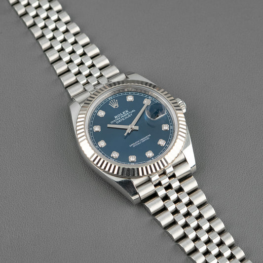 Rolex Datejust 126334 Automatic Blue Dial Diamonds 41mm