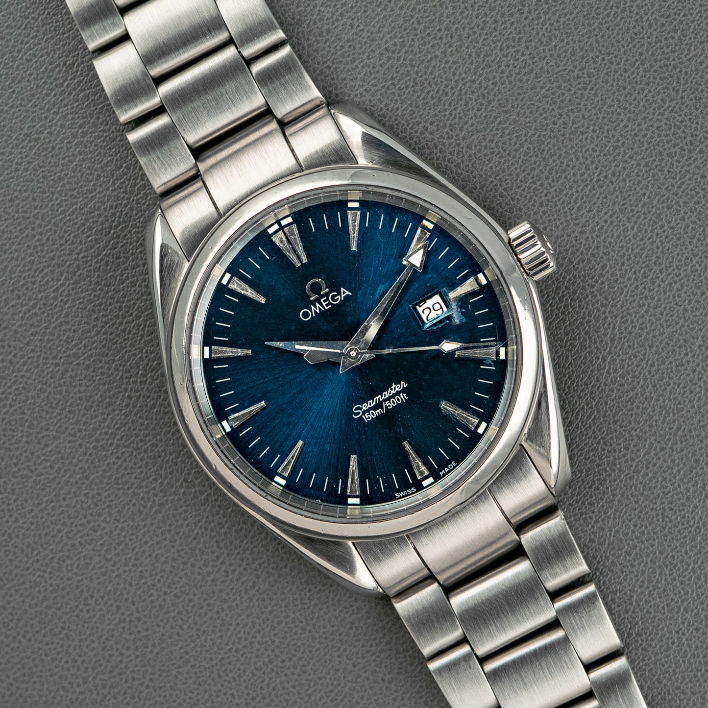 Omega Seamaster Aqua Terra Blue Dial Steel Quartz 39mm