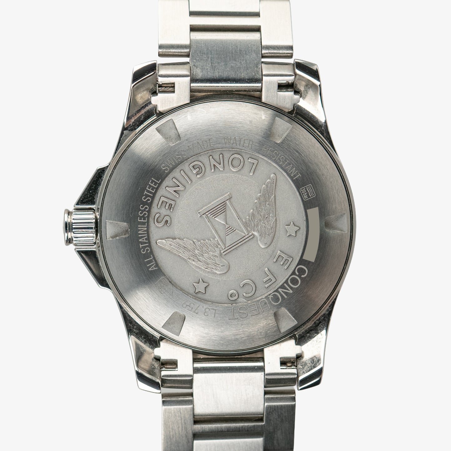 Longines Conquest Quartz Black Dial Date 41mm