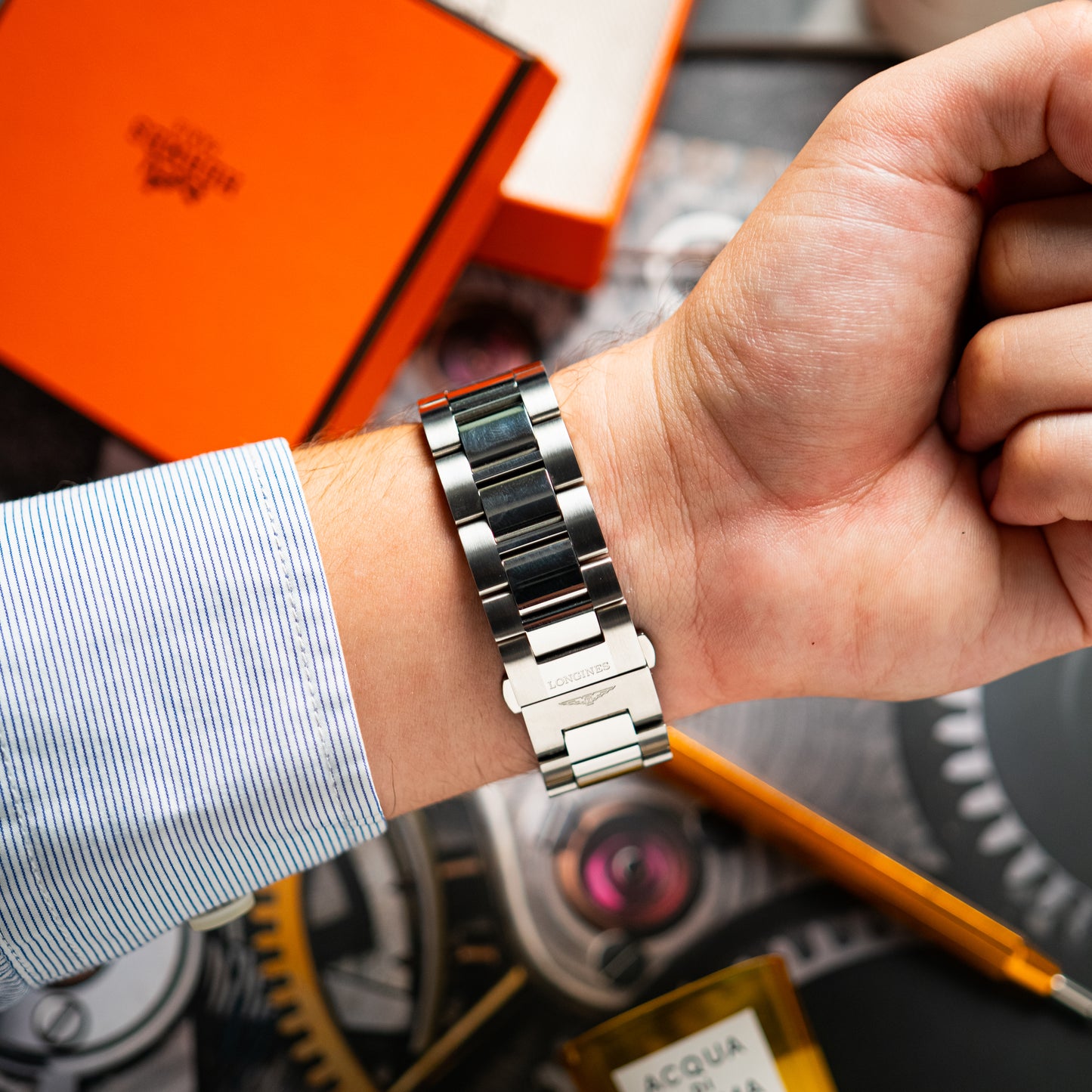 Longines Conquest Quartz Black Dial Date 41mm