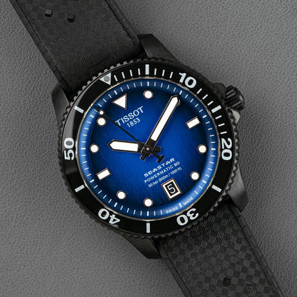 Tissot Seastar 1000 Automatic Blue Dial Black PVD 40mm
