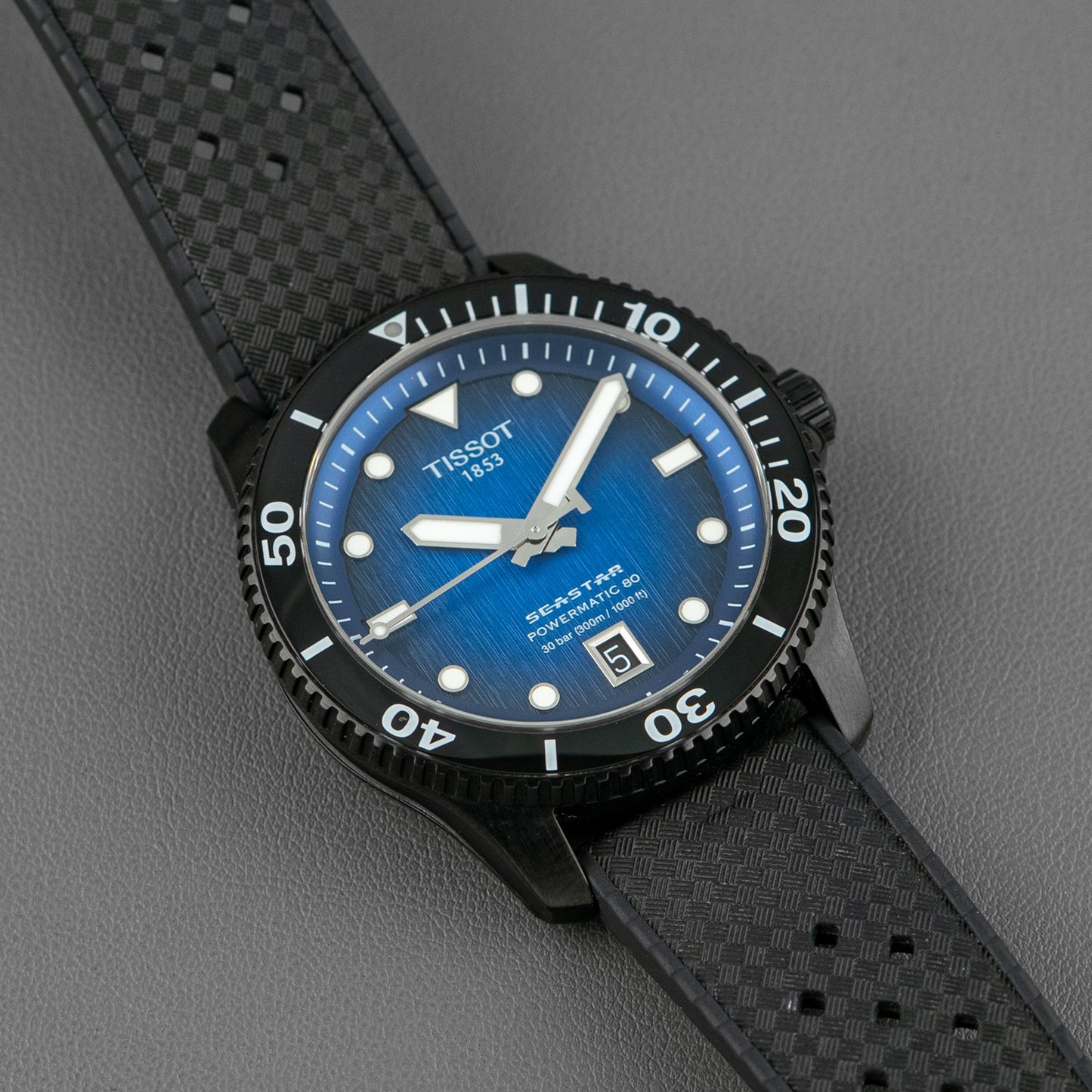 Tissot Seastar 1000 Automatic Blue Dial Black PVD 40mm