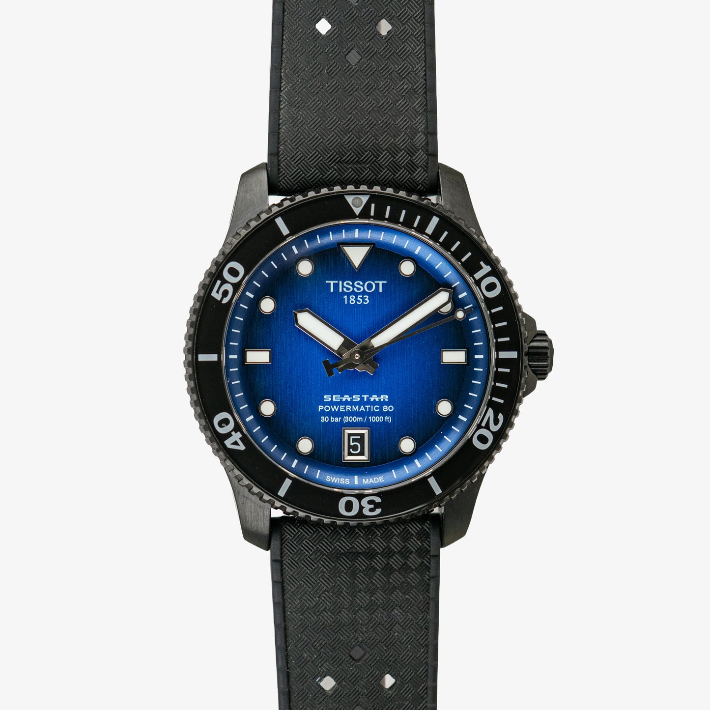 Tissot Seastar 1000 Automatic Blue Dial Black PVD 40mm