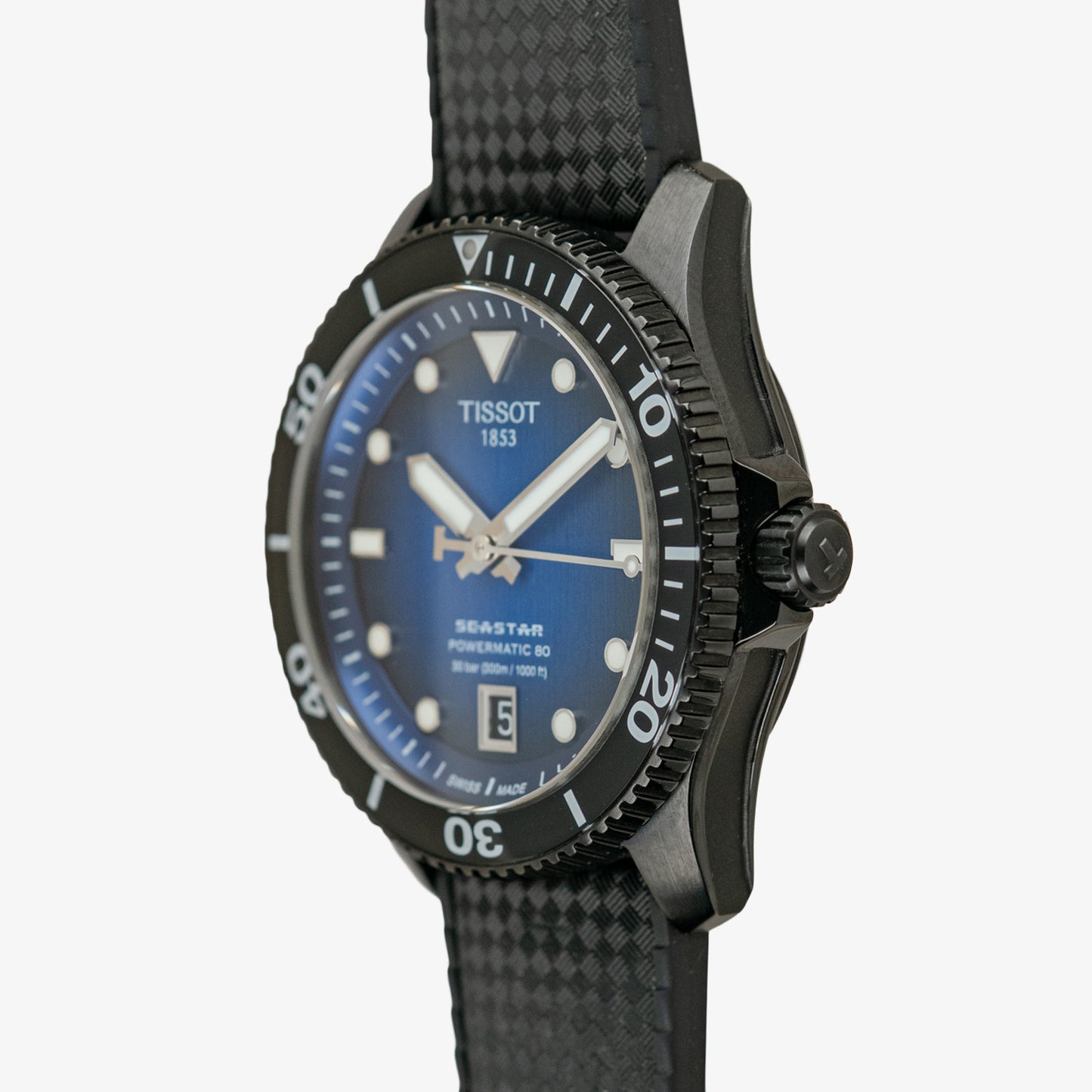 Tissot Seastar 1000 Automatic Blue Dial Black PVD 40mm