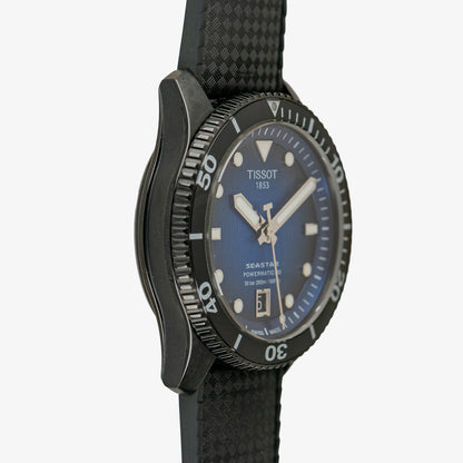 Tissot Seastar 1000 Automatic Blue Dial Black PVD 40mm