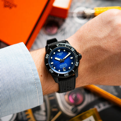 Tissot Seastar 1000 Automatic Blue Dial Black PVD 40mm