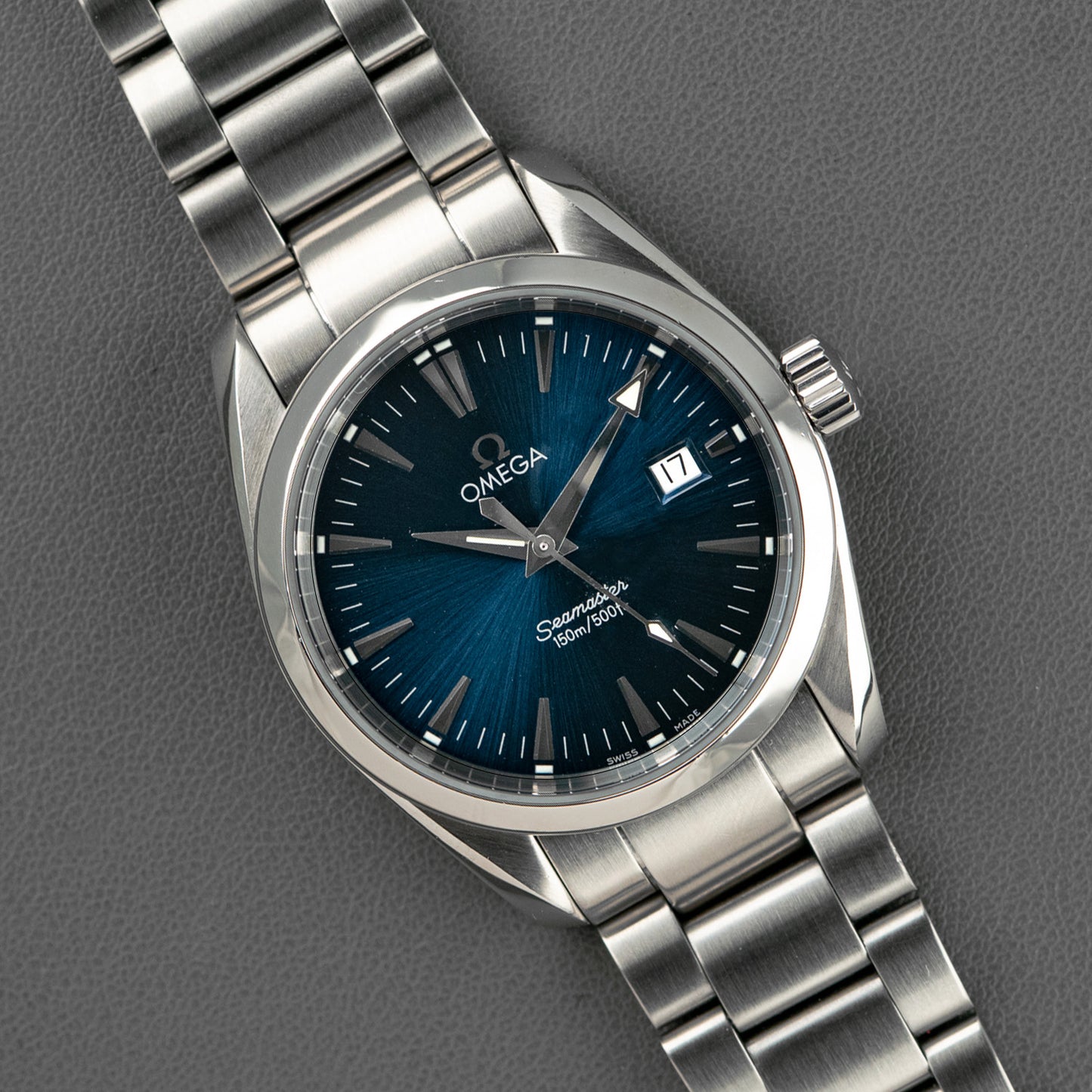 Omega Seamaster Aqua Terra Quartz Blue Dial 38mm
