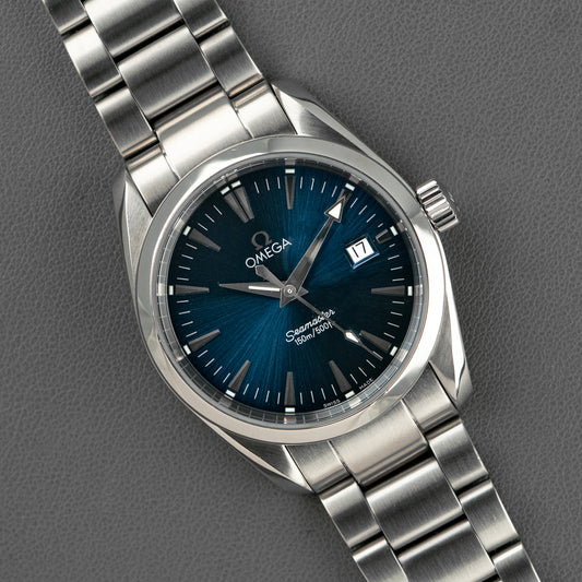 Omega Seamaster Aqua Terra Quartz Blue Dial 38mm