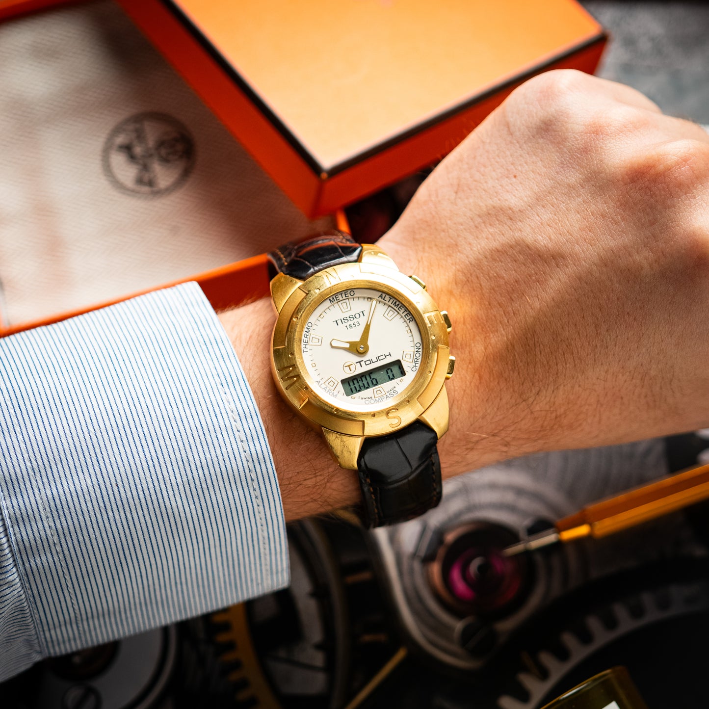 Tissot T-Touch Yellow Gold Ana-Digi Quartz 42mm