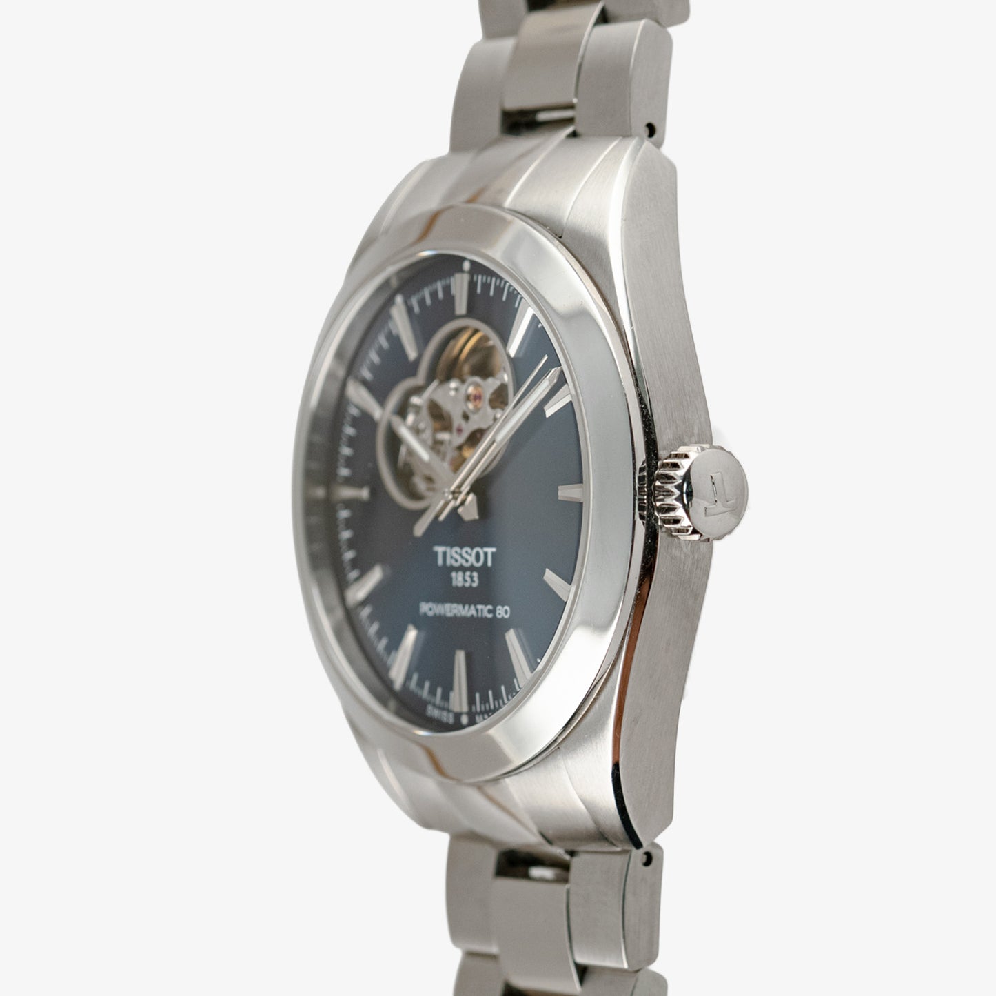 Tissot Gentleman Powermatic 80 Open Heart Blue 40mm