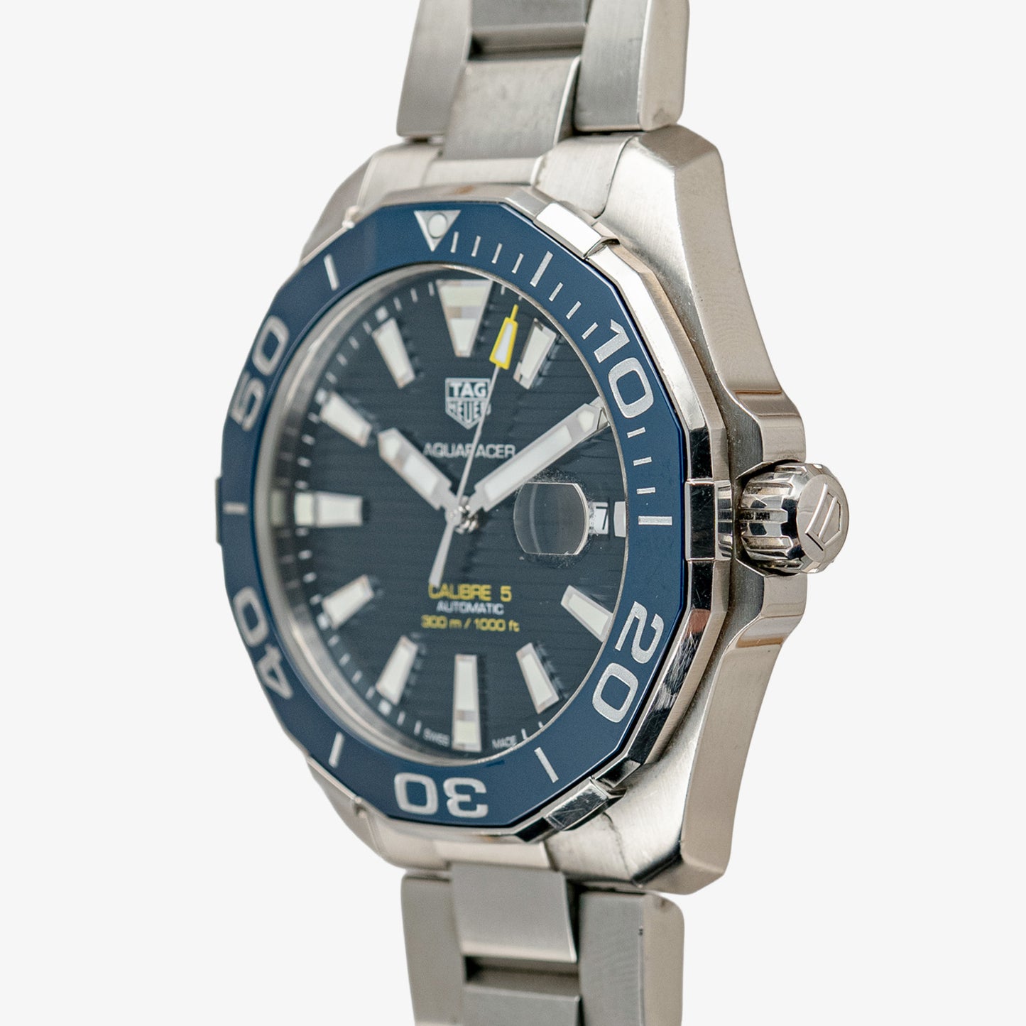 TAG Heuer Aquaracer Calibre 5 Automatic Blue Dial Date 42mm