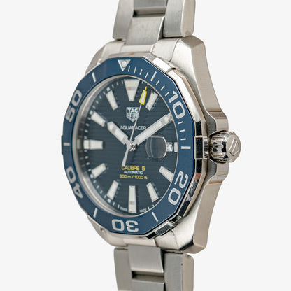 TAG Heuer Aquaracer Calibre 5 Automatic Blue Dial Date 42mm