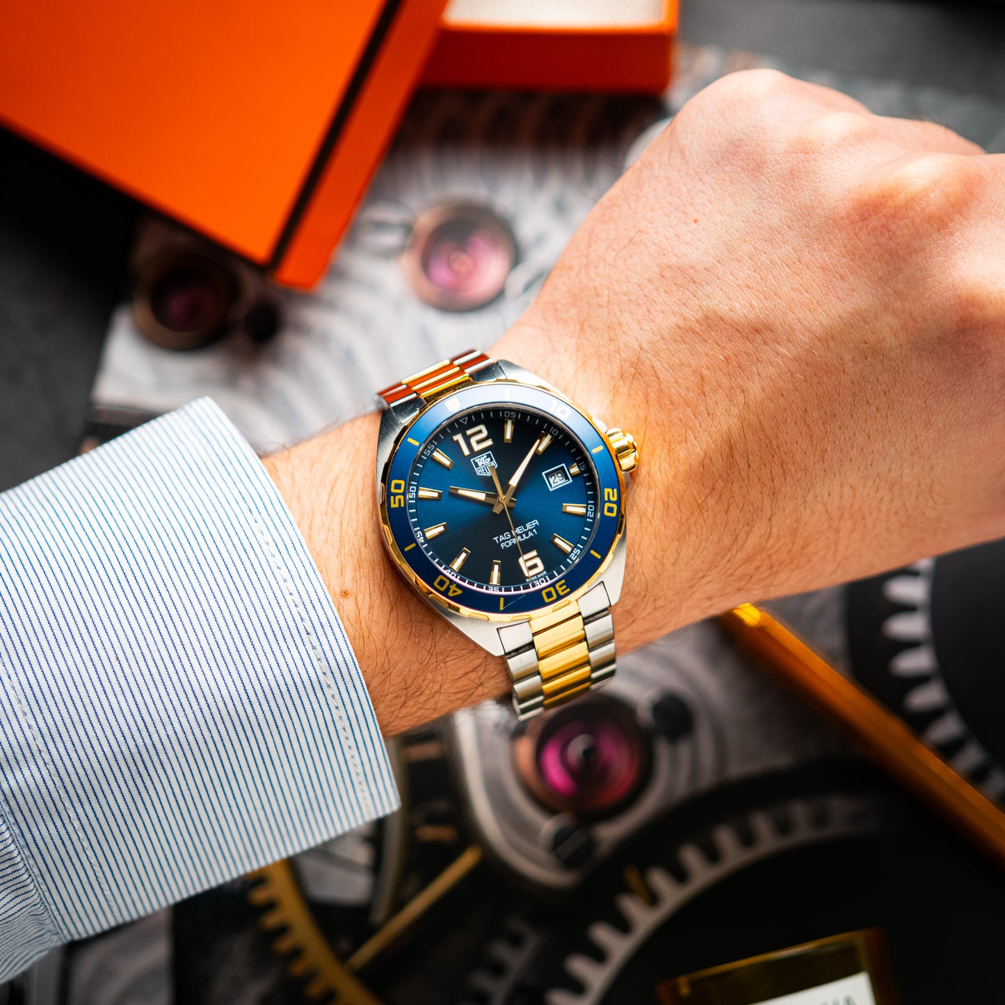 TAG Heuer Formula 1 Quartz Blue Dial Two-Tone 40mm