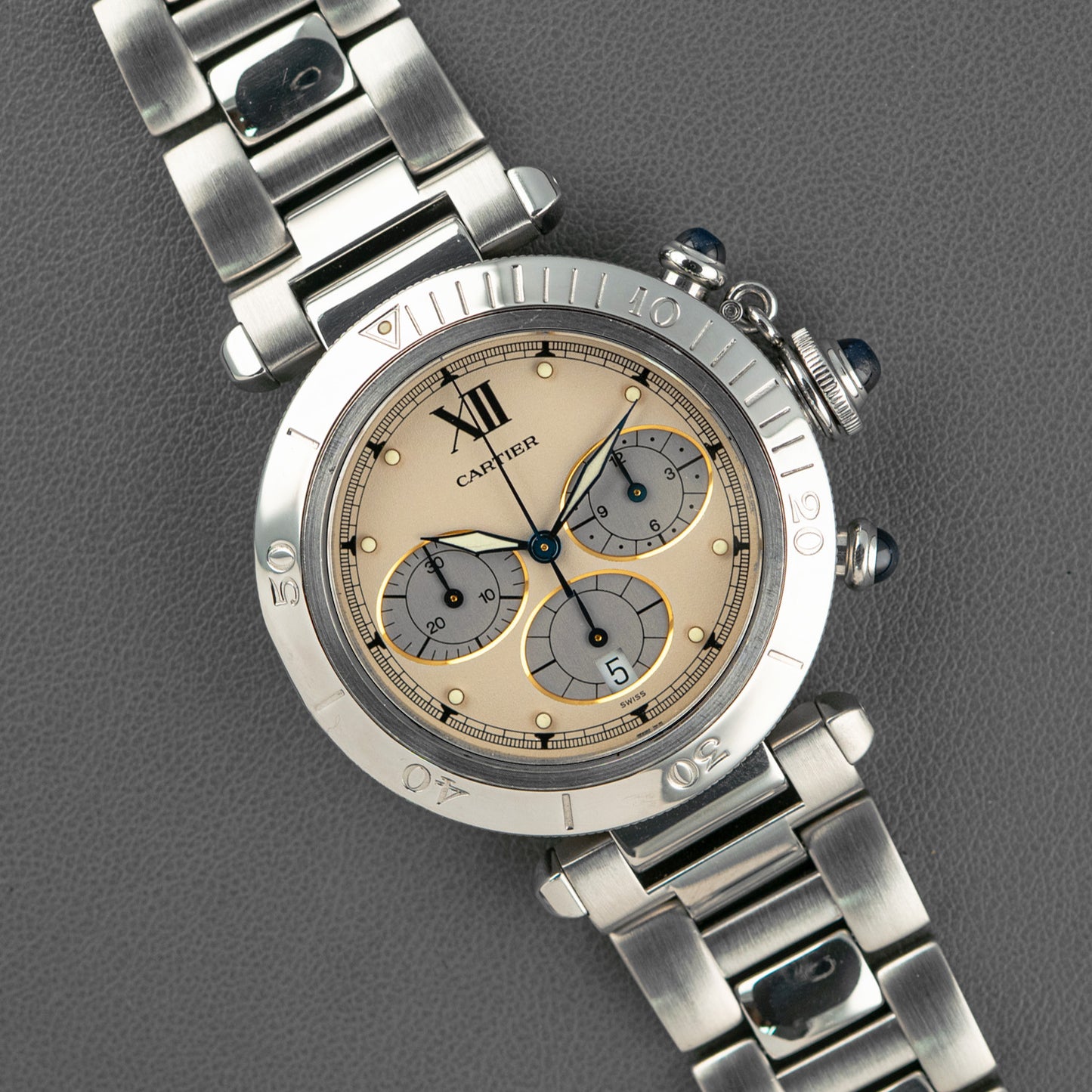 Cartier Pasha Chronograph Mecha-Quartz Date 38mm